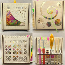 Charger l'image dans la galerie, Coffre organisateur tout en un spécial tricot et crochet