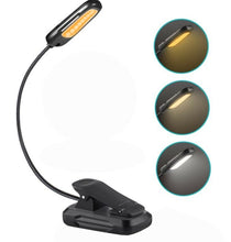 Charger l'image dans la galerie, Lampe de bureau 7 LED intensité variable à pince flexible 360° noire