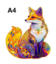 Charger l'image dans la galerie, Puzzle en bois la renarde