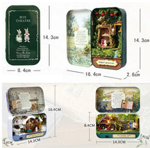 Charger l'image dans la galerie, Boîte lumineuse théâtre lapins 3 modèles.