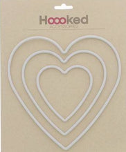 Charger l'image dans la galerie, 3 attrape rêve coeurs plastique environ 10 cm/15 cm/20 cm