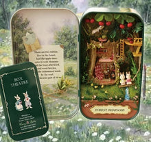 Charger l'image dans la galerie, Boîte lumineuse théâtre lapins 3 modèles.