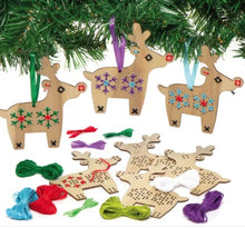 Charger l'image dans la galerie, Kit travaux d'aiguille pour décoration de fête renne