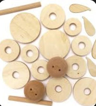 Charger l'image dans la galerie, Kit lapin en bois à empiler