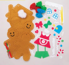 Charger l'image dans la galerie, Kit couture bonhomme de pain d'épice et maison