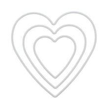 Charger l'image dans la galerie, 3 attrape rêve coeurs plastique environ 10 cm/15 cm/20 cm