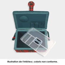 Charger l'image dans la galerie, Boite à couture thème coeurs 25 x 18 x 12 cm