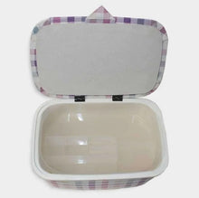 Charger l'image dans la galerie, Boite à couture en tissu recyclé 23 X 16 X 22 cm