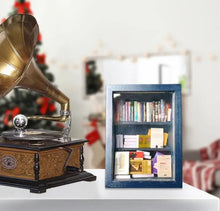 Charger l'image dans la galerie, Bibliothèque miniature avec livres.