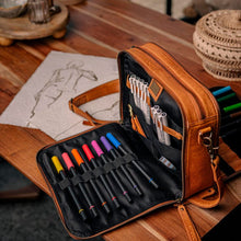 Charger l'image dans la galerie, Sac à bandoulière en cuir CATHY MUUD whisky