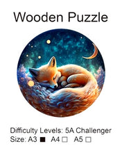 Charger l'image dans la galerie, Puzzle en bois renard endormi