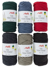 Charger l'image dans la galerie, Fil MY MACRAME 2 mm 100 g 15 couleurs.