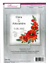 Charger l'image dans la galerie, Kit Coussin de mariage Coquelicots