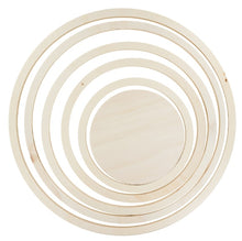 Charger l'image dans la galerie, Set de 5 anneaux bois + 1 plateau