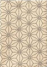 Charger l'image dans la galerie, Coupon 50 cm X 55 cm 100 % coton motifs traditionnels japonais Asanoha écru