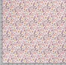 Charger l'image dans la galerie, Tissu sweat polaire alpin imprimé fleurs 150 cm