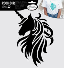 Charger l'image dans la galerie, Pochoir Aladine licorne 28 cm x 28 cm