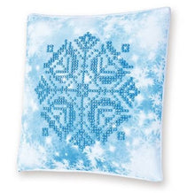 Charger l'image dans la galerie, Kit broderie diamant coussin le flocon de neige