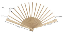 Charger l'image dans la galerie, Monture d'éventail en bois + notice 19 ou 23.5 cm