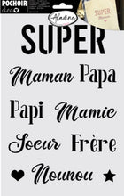 Charger l'image dans la galerie, Pochoir Aladine super famille 20 cm x 30 cm