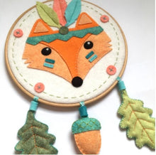 Charger l'image dans la galerie, Kit feutrine diy attrape-rêves Renard