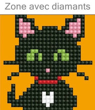 Charger l'image dans la galerie, Kit complet broderie diamant Le petit chat avec livret