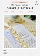 Charger l'image dans la galerie, kit fil marque page nœuds et dentelle "les cactus"
