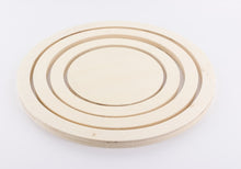 Charger l'image dans la galerie, Set de 3 anneaux bois + 1 plateau