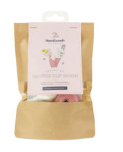 Charger l'image dans la galerie, Kit crochet HardiCraft - attache tétine lune rose