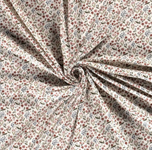 Charger l'image dans la galerie, Tissu sweat polaire alpin imprimé fleurs 150 cm