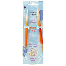 Charger l'image dans la galerie, Aiguilles à tricoter circulaires Pony Flair 80 cm 4 tailles.