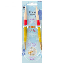Charger l'image dans la galerie, Aiguilles à tricoter circulaires Pony Flair 80 cm 4 tailles.