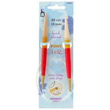 Charger l'image dans la galerie, Aiguilles à tricoter circulaires Pony Flair 80 cm 4 tailles.