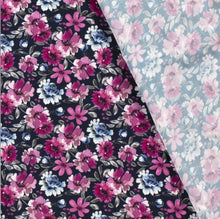 Charger l'image dans la galerie, Tissu viscose twill imprimé fleurs 150 cm