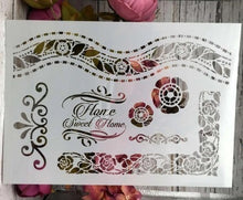 Charger l'image dans la galerie, Pochoirs flexibles en plastique A4/29.5 cm X 21 cm 9 modèles