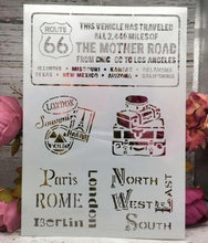 Charger l'image dans la galerie, Pochoirs flexibles en plastique A4/29.5 cm X 21 cm 9 modèles