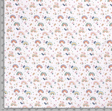 Charger l'image dans la galerie, Tissu sweat polaire alpin imprimé arc-en-ciel 150 cm