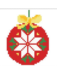 Charger l'image dans la galerie, Kit broderie diamant coussin Boule rouge de Noël.