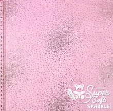Charger l'image dans la galerie, Tissu peluche sparkle 2 mm menthe-doré ou rose-doré