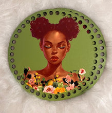 Charger l'image dans la galerie, 2 Pièces fond de sac motif figure féminine diamètre 19 cm 21 modèles