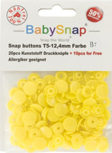 Charger l'image dans la galerie, 30 Boutons pressions plastiques ronds BabySnap 12.4 mm 35 couleurs