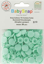 Charger l'image dans la galerie, 30 Boutons pressions plastiques ronds BabySnap 12.4 mm 35 couleurs