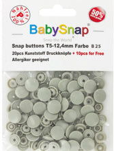 Charger l'image dans la galerie, 30 Boutons pressions plastiques ronds BabySnap 12.4 mm 35 couleurs