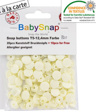 Charger l'image dans la galerie, 30 Boutons pressions plastiques ronds BabySnap 12.4 mm 35 couleurs