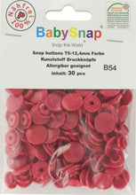 Charger l'image dans la galerie, 30 Boutons pressions plastiques ronds BabySnap 12.4 mm 35 couleurs