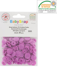 Charger l'image dans la galerie, 30 Boutons pressions plastiques ronds BabySnap 12.4 mm 35 couleurs