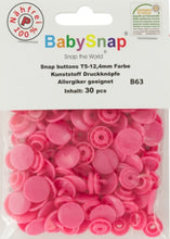 Charger l'image dans la galerie, 30 Boutons pressions plastiques ronds BabySnap 12.4 mm 35 couleurs