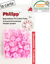 Charger l'image dans la galerie, 30 Boutons pressions plastiques ronds BabySnap 12.4 mm 35 couleurs