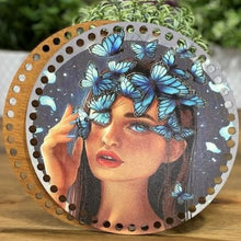 Charger l'image dans la galerie, 2 Pièces fond de sac motif figure féminine diamètre 19 cm 21 modèles