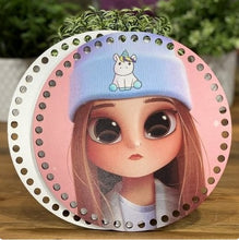 Charger l'image dans la galerie, 2 Pièces fond de sac motif figure féminine diamètre 19 cm 21 modèles